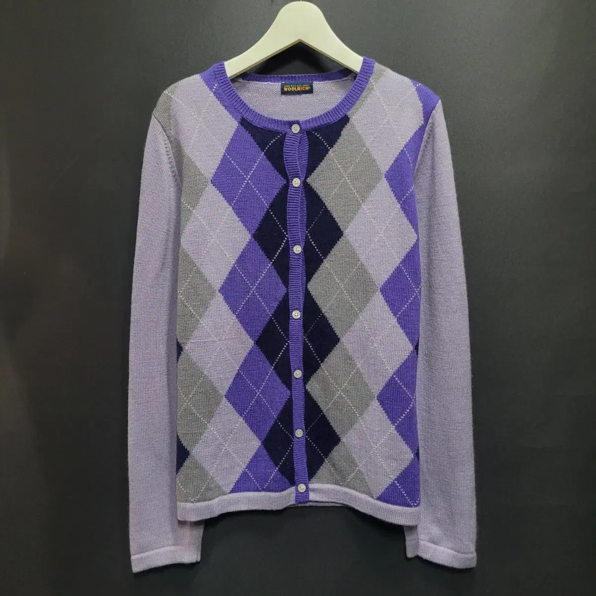 WOOLRICH Argyle Wool Knit Cardigan (Free Shipping)