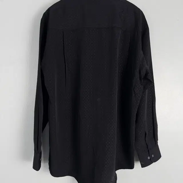 vintage textured black button shirt