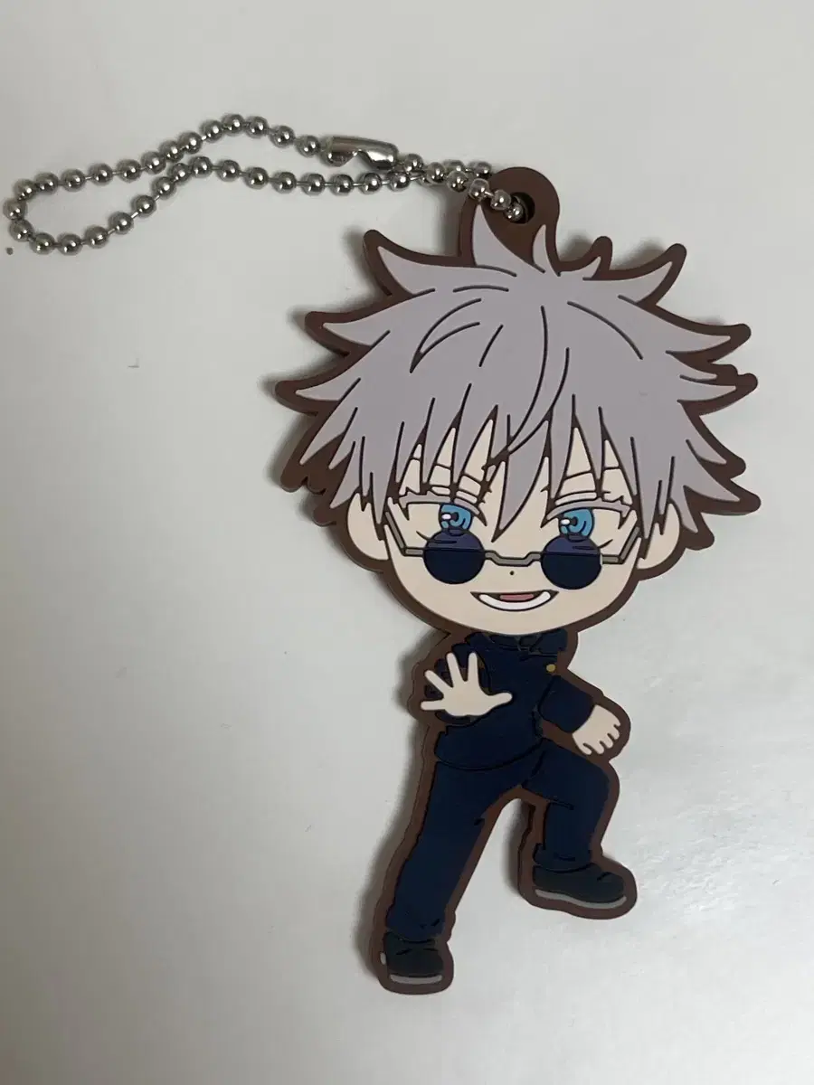 Zuu Spinning Gojo Satoru Kaijutsu First Lottery G Prize Rubber Strap Keyring Ichiban Kujigo