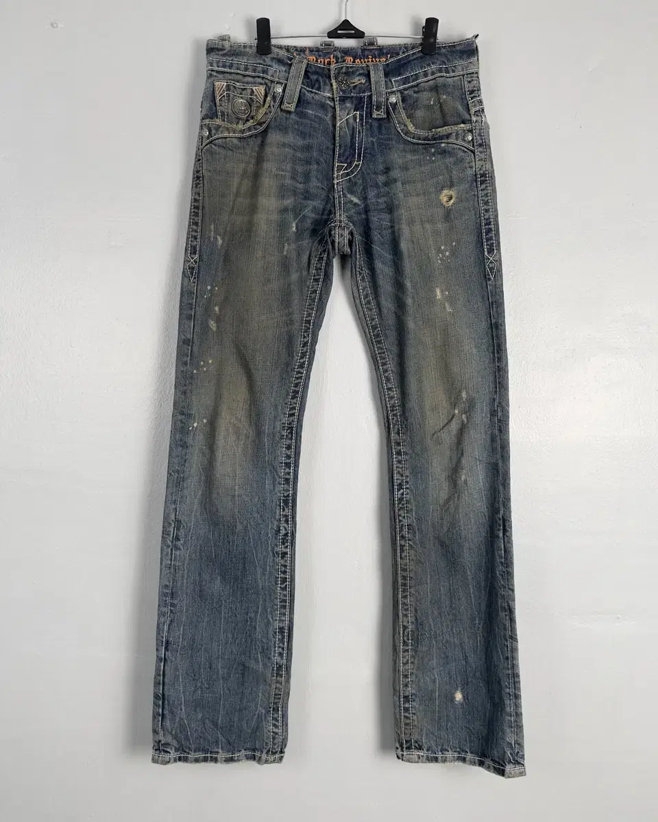 vintage rock revival faded denim