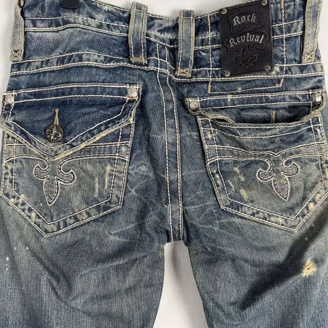 vintage rock revival faded denim