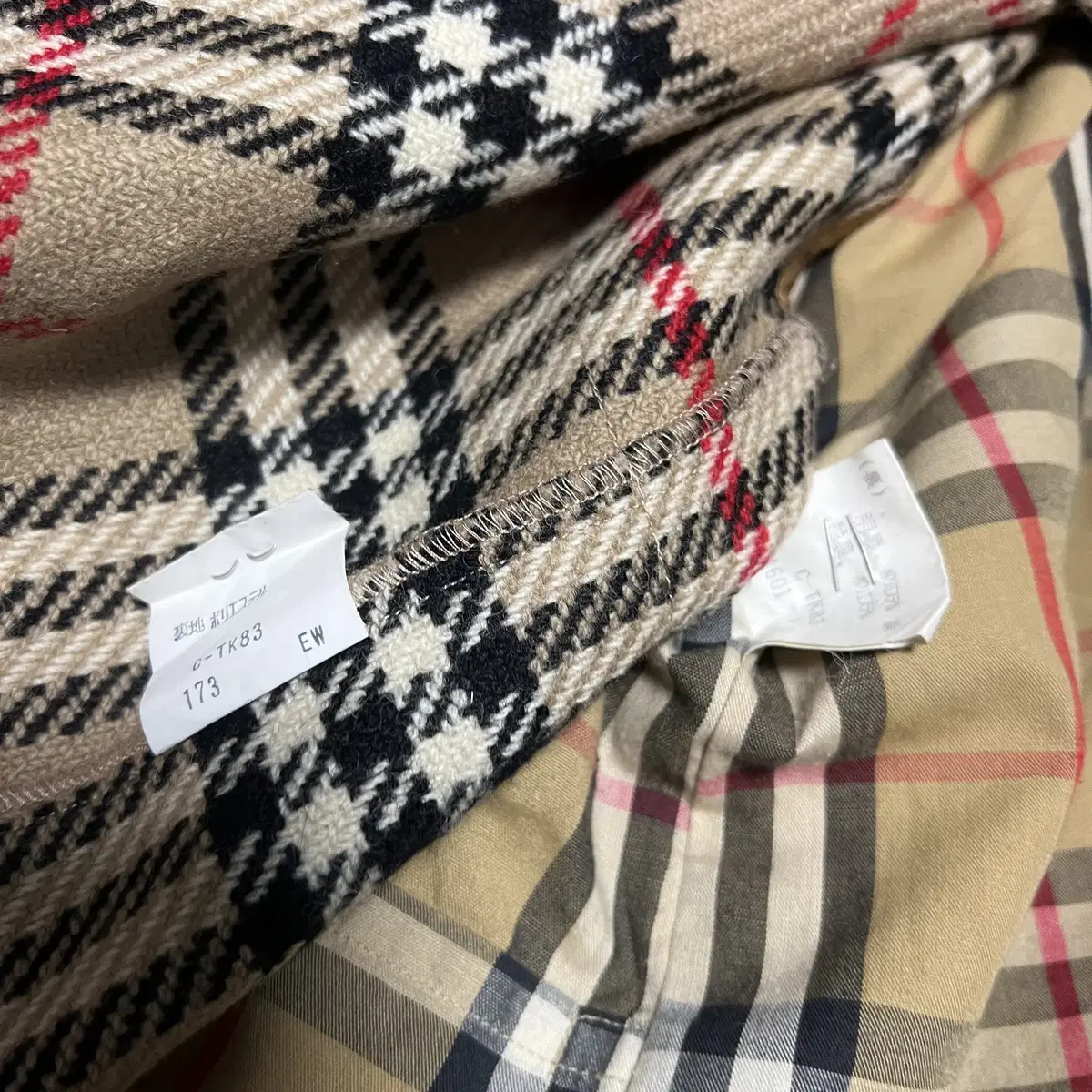 BURBERRY 버버리 내피포함 싱글 맥코트(L)