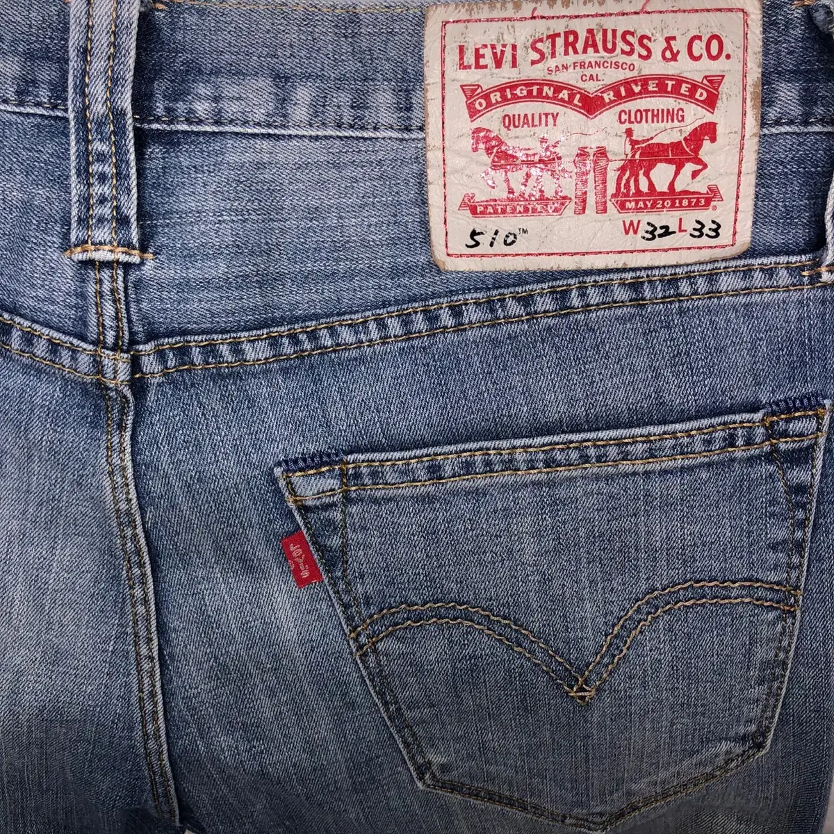 Levi's 510 스키니핏 데님 팬츠 (W32 L33)