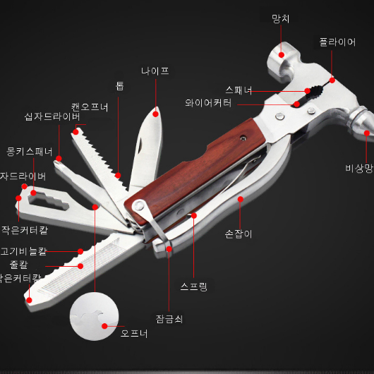 [새상품] 다용도 비상망치 비상용 유리차량탈출 안전용품