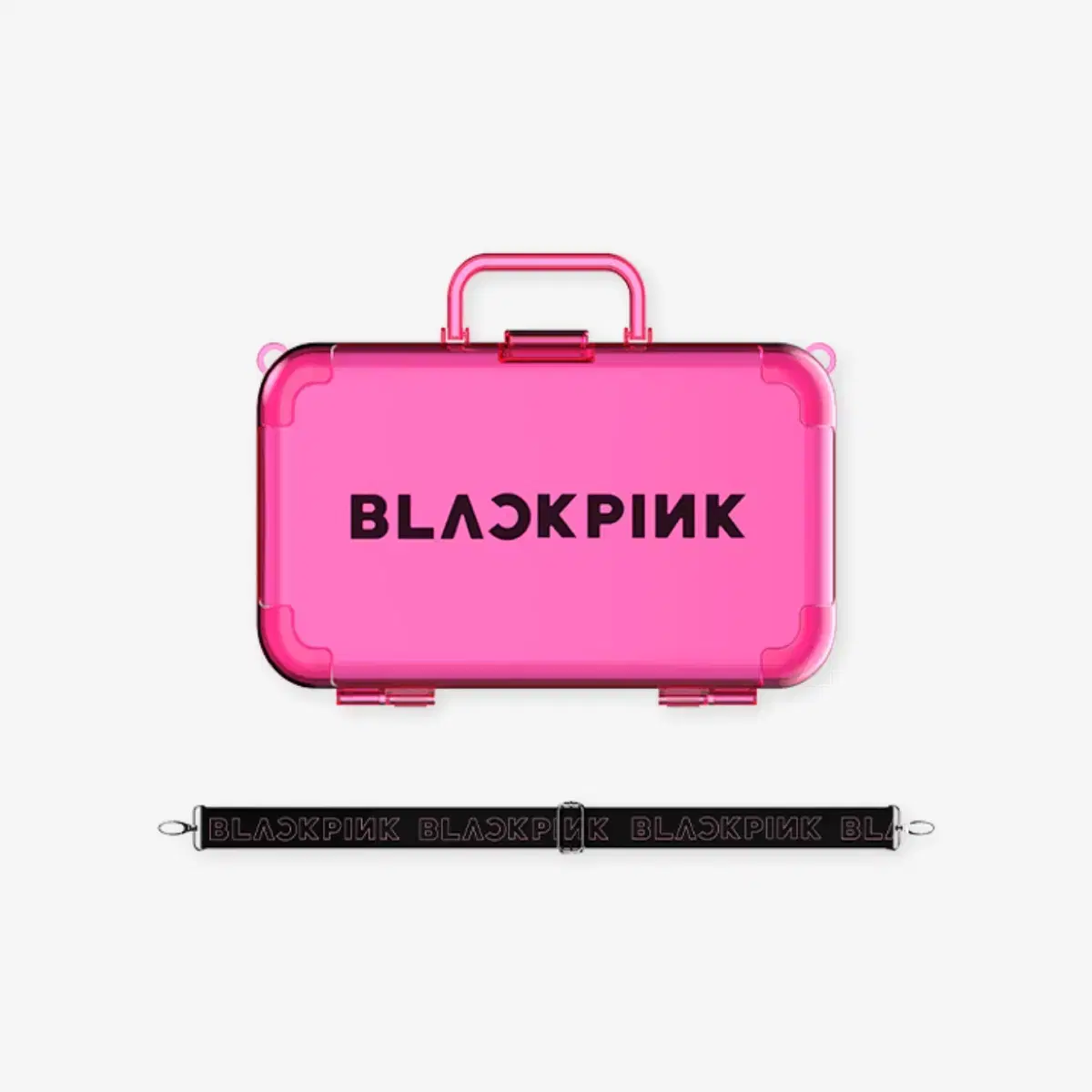 Unsealed) black pink lightstick Pouch Case