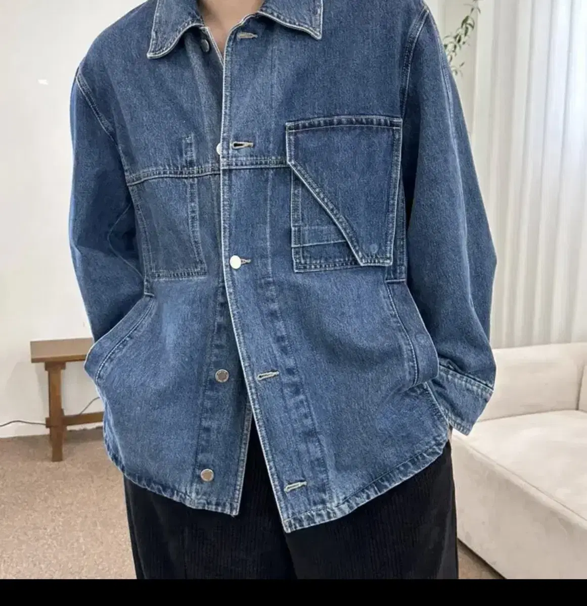 Solid Homme Denim Jacket Size 48