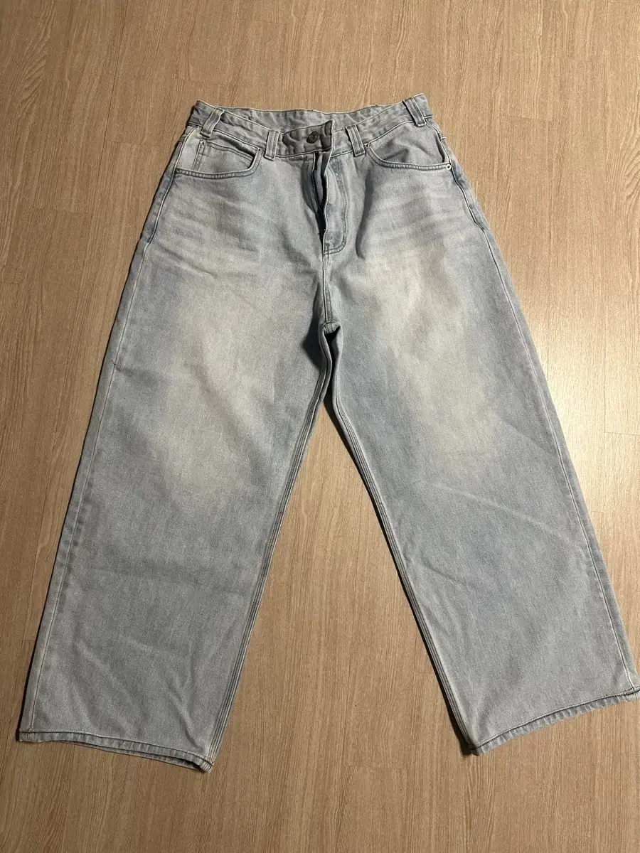 노운 와이드 데님 팬츠 라이트 블루 24ss