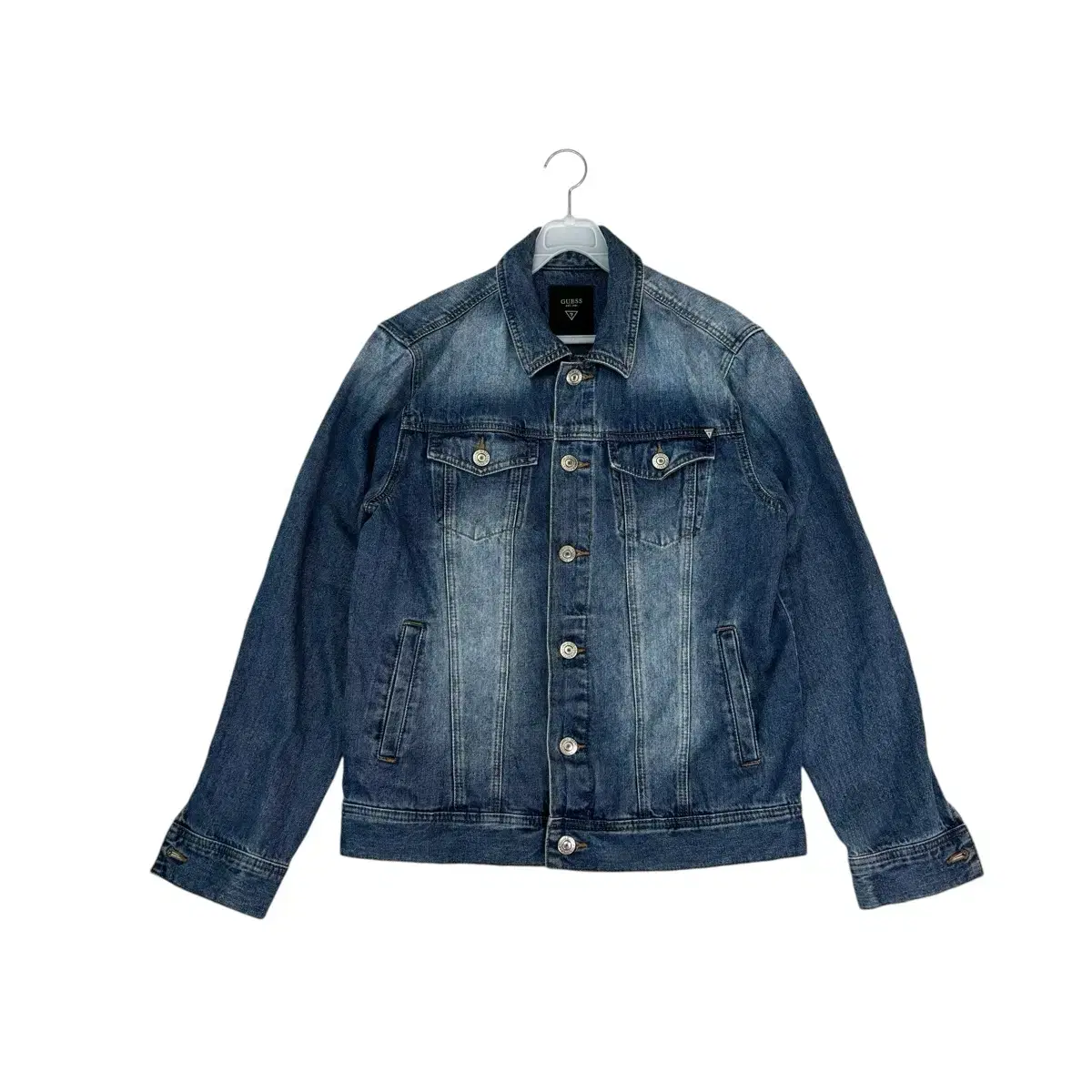 Gess-washed denim jacket