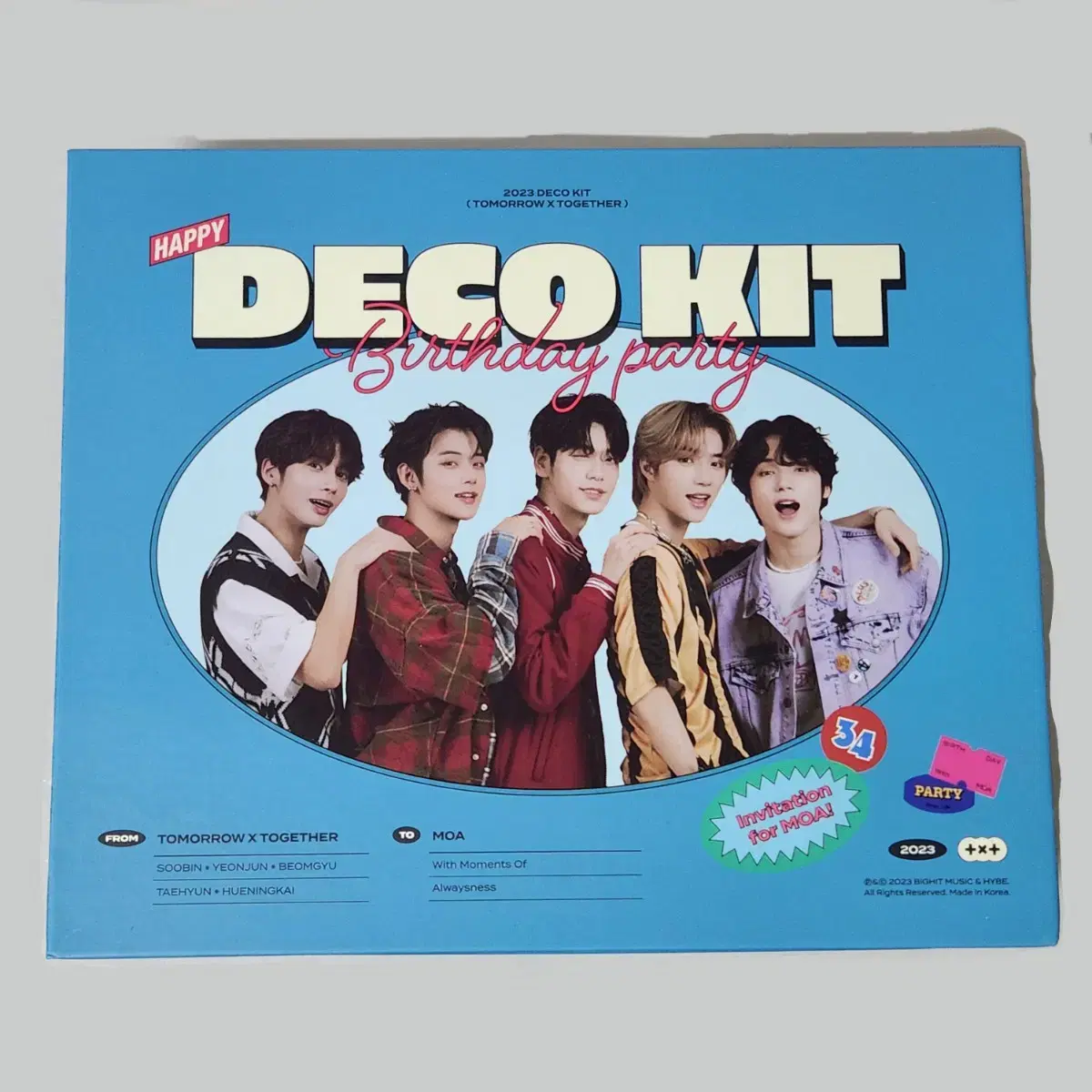 Tuvatu 2023 Deco Kit wts photocard with weverse pre-order benefits