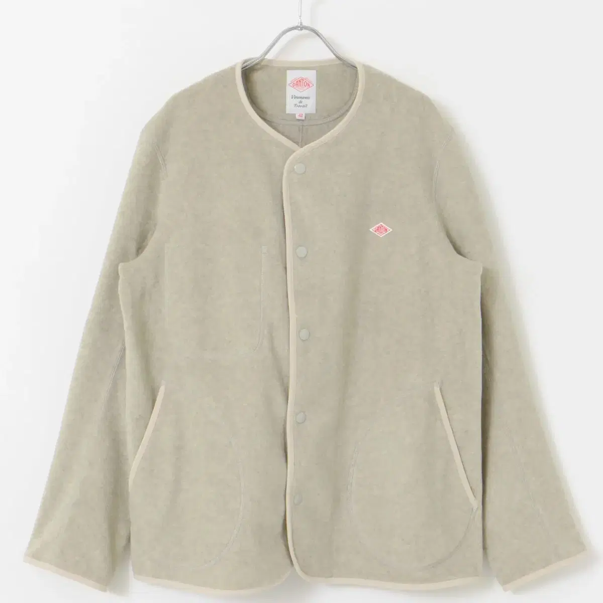 단톤 DANTON 플리스 칼라리스 재킷 KHAKI