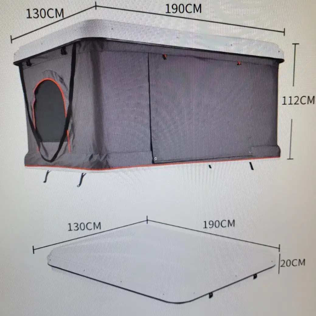 차량용 루프탑텐트 (새상품)