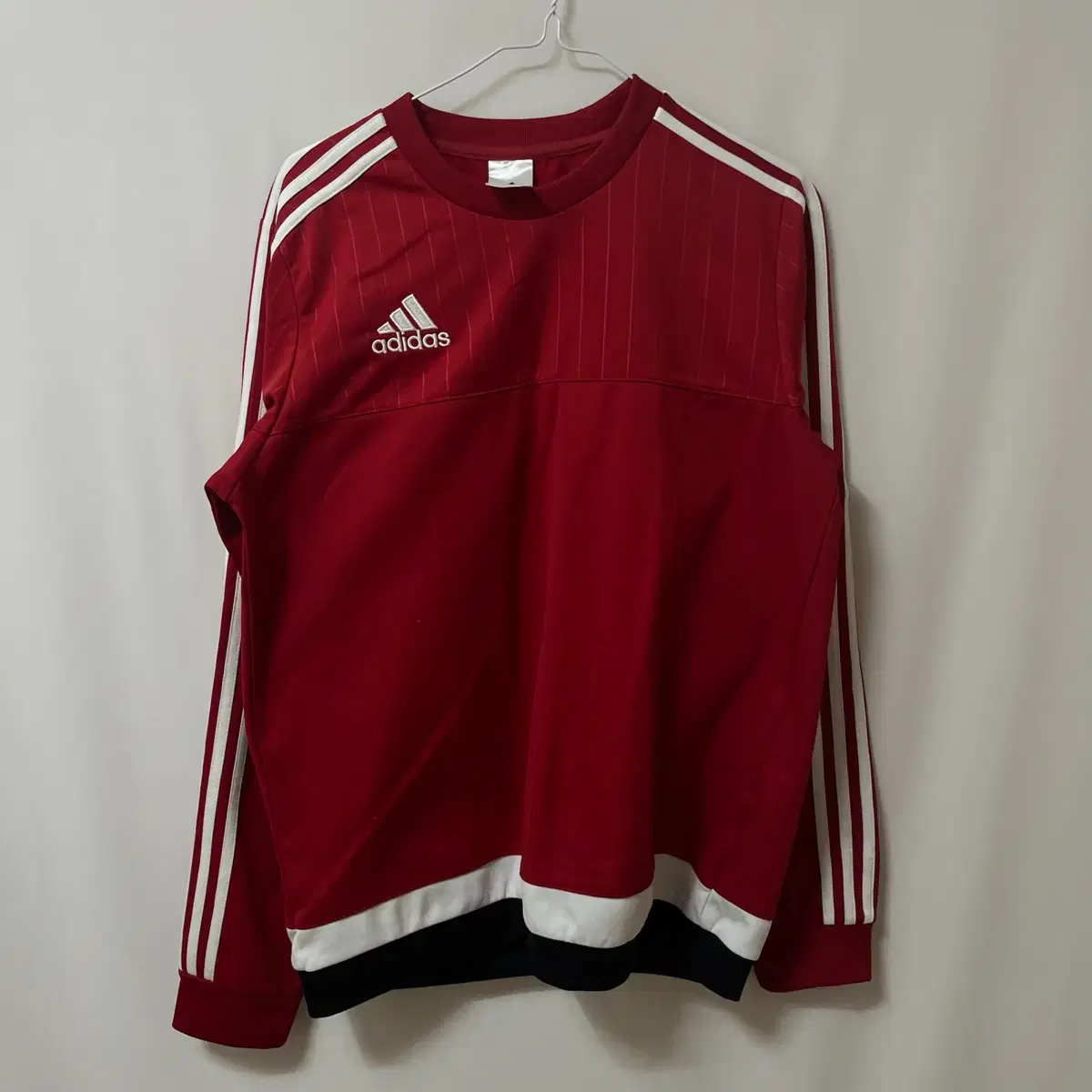 [ L ] Adidas Logo Sports Jersey Tops