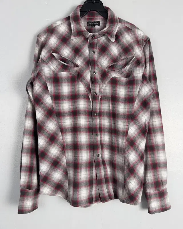 vintage western plaid snap shirt