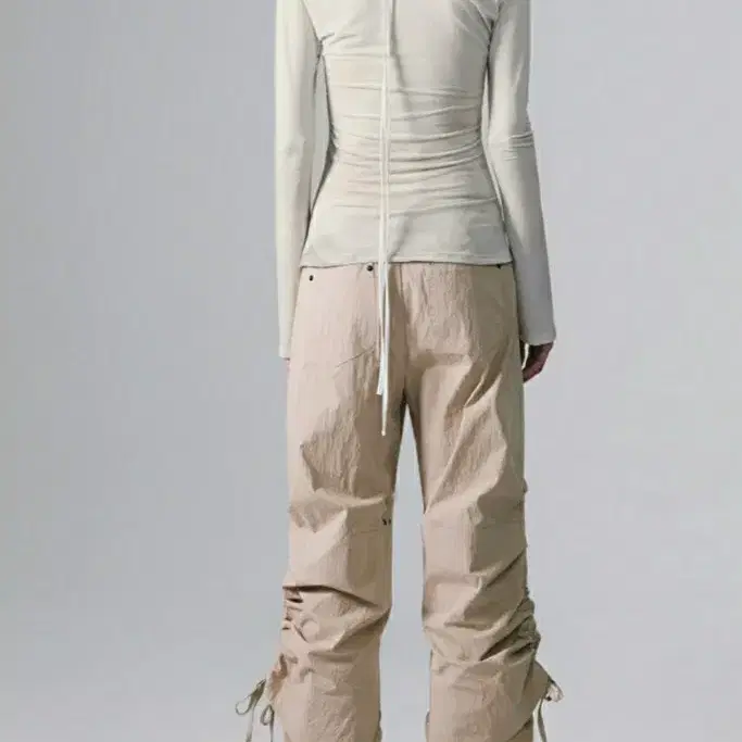 나체 팬츠LAYERED WAIST BONDED PANTS (UNISEX)