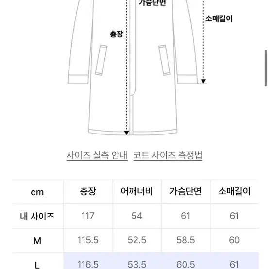 드로우핏 오버사이즈 울 남자 트렌치코트 베이지 ( L SIZE )