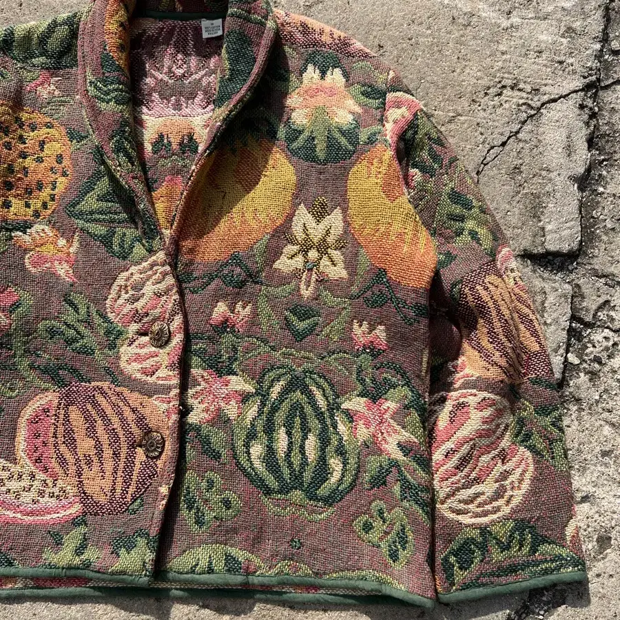 VINTAGE AUGUST MAX AZTEC WOVEN 러그자켓