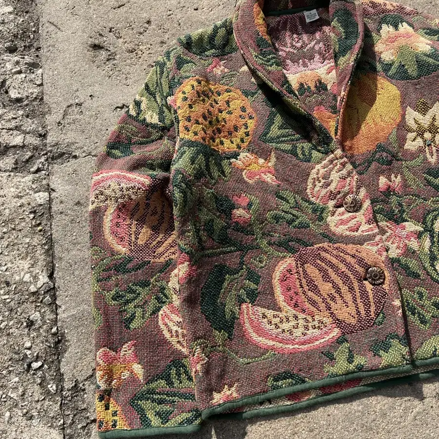 VINTAGE AUGUST MAX AZTEC WOVEN 러그자켓