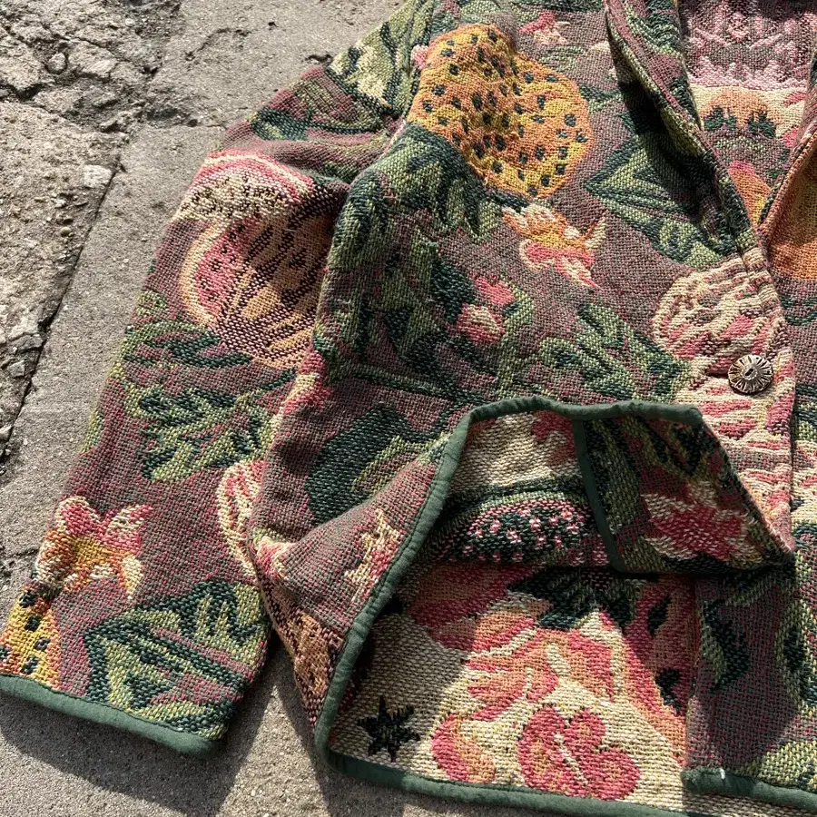 VINTAGE AUGUST MAX AZTEC WOVEN 러그자켓