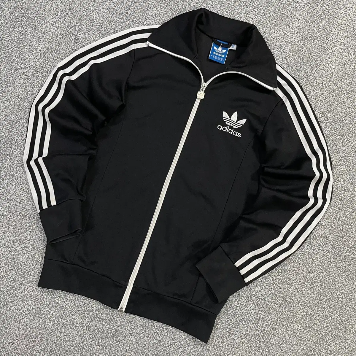 [90] Adidas Black Europa Tracksuit Zip-Up Jersey N3727