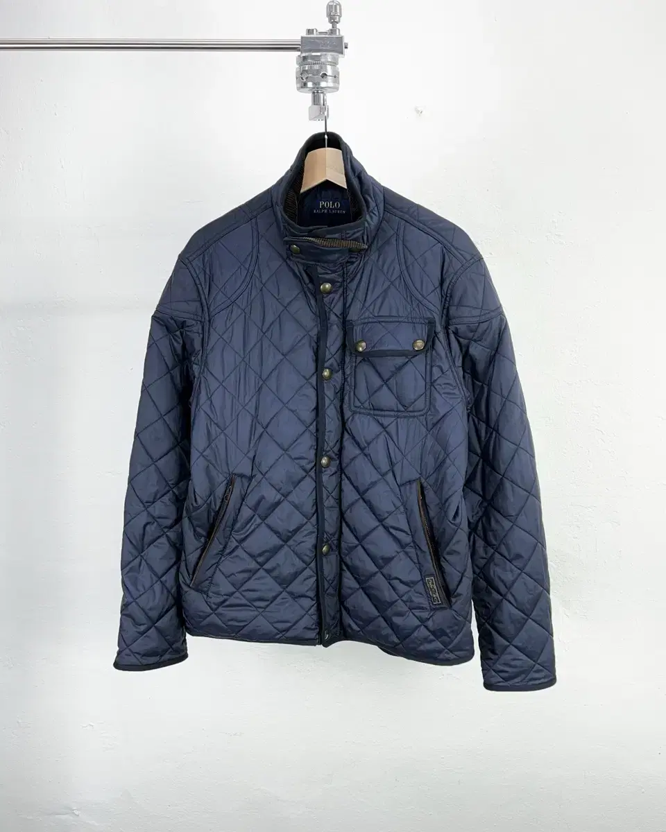 Polo Ralph Lauren Navy Corduroy kara Quilted Jacket