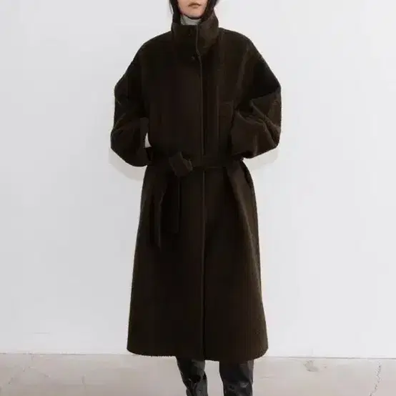 RRACE BROWN LONG COAT 레이스 코트