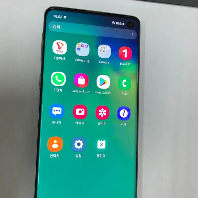 195569 SK 갤럭시S10 LTE  그린 A급 128GB 무잔상