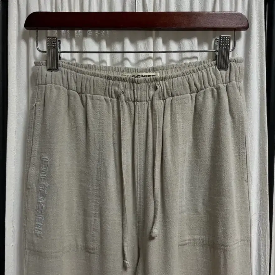 18SS MISCHIEF LINEN PANTS (GRAY/MEDIUM)