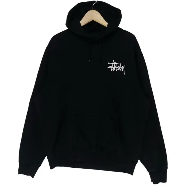 스투시 Stussy 베이직 로고 후드티 블랙