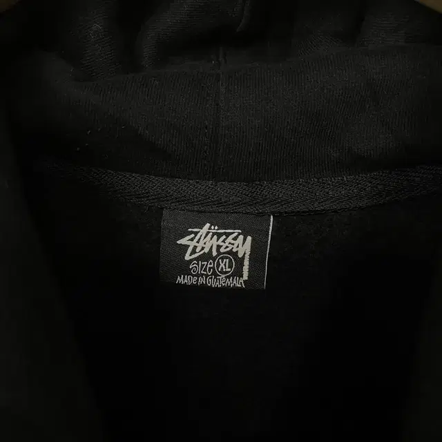 스투시 Stussy 베이직 로고 후드티 블랙