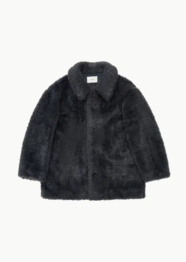 아모멘토 fur mid coat 퍼 미드 코트  차콜 s사이즈