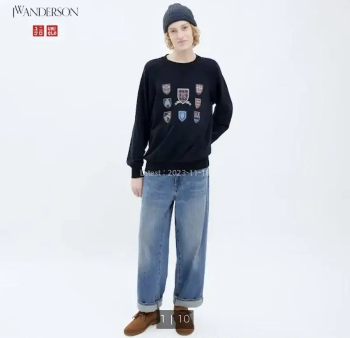 [29] Uniqlo x JW Anderson Wide-Fit Jeans Bloo