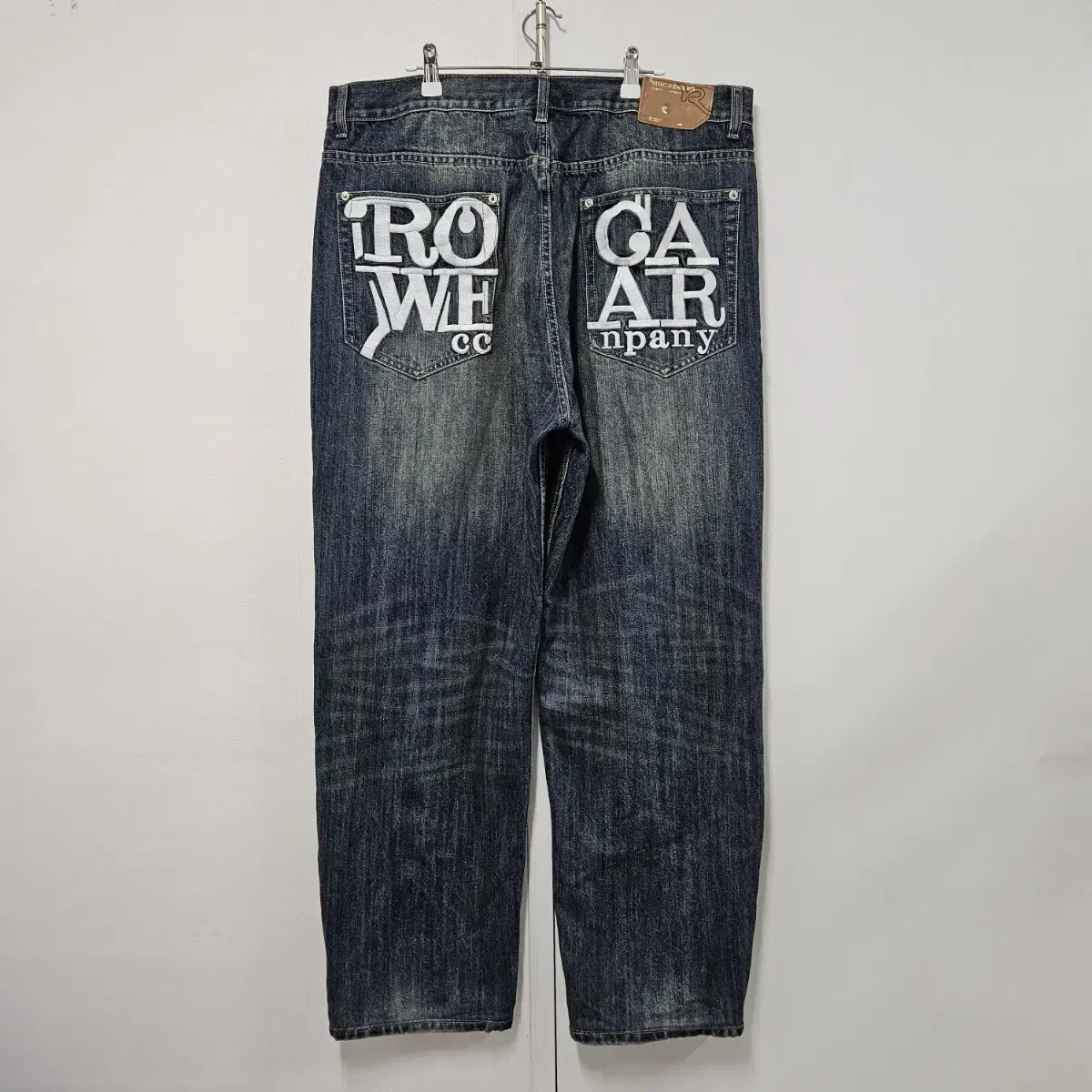 Rockaways Big Logo Old School Hip Hop Denim Pants