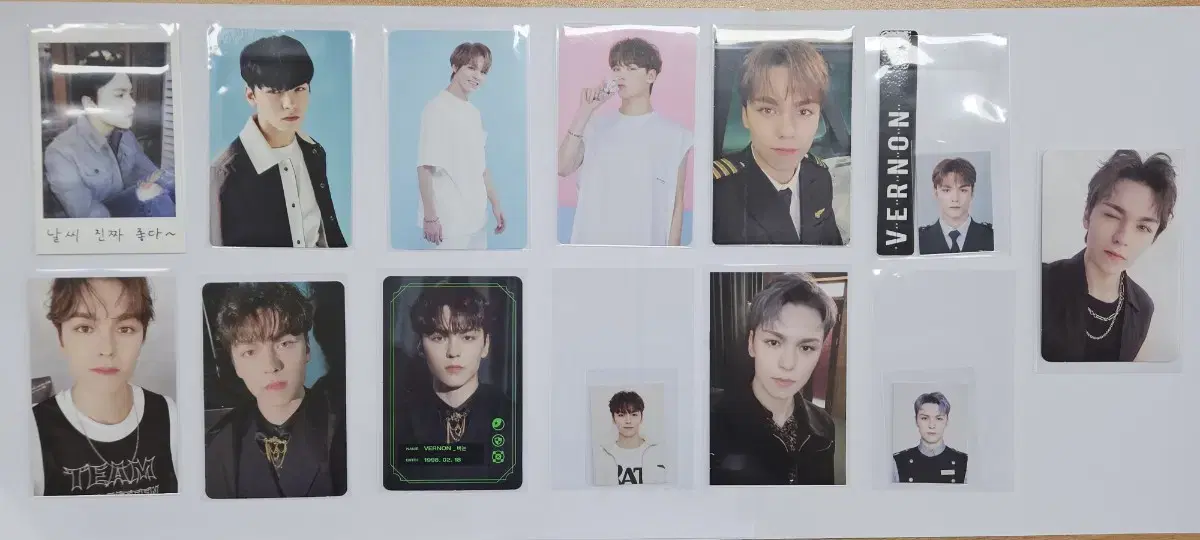 Broadcast Dum)Seventeen membership vernon 1-8 periods photocard and transfer of wts