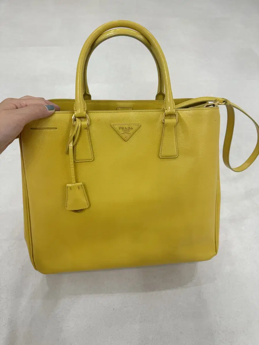 Prada Saffiano Bag Yellow