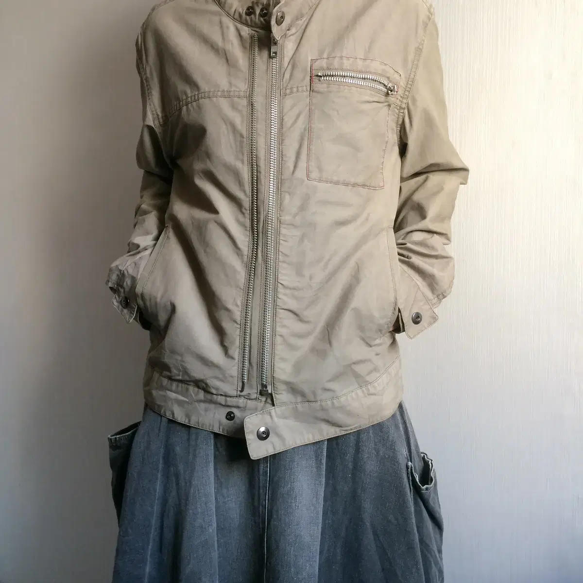 High neck cotton jacket