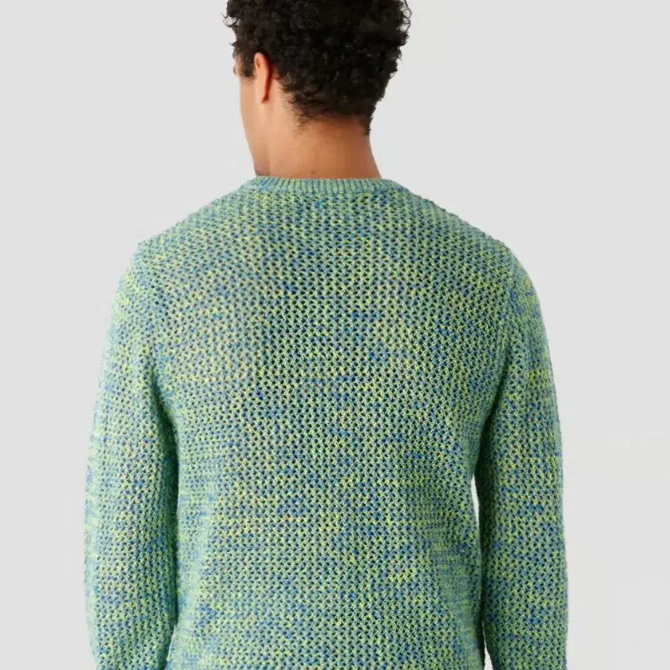 스투시 2 Tone Loose Gauge Sweater Green(m)