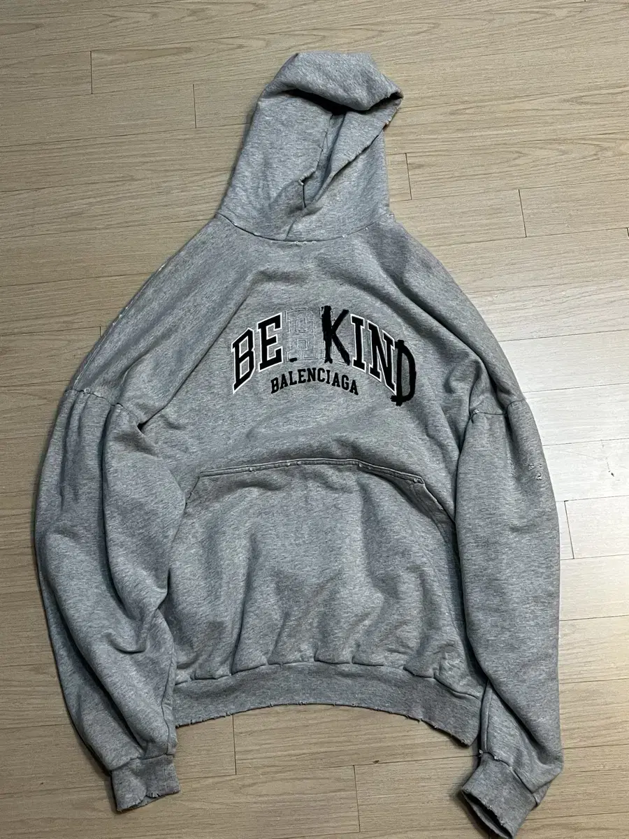 Balenciaga Be Kind Hoodie Gray 1 size