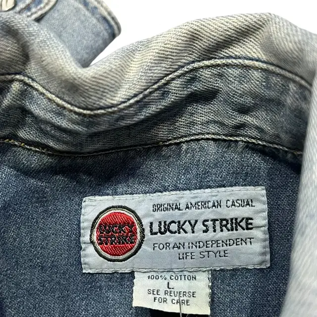 LUCKY STRIKE 빈티지 데님 셔츠