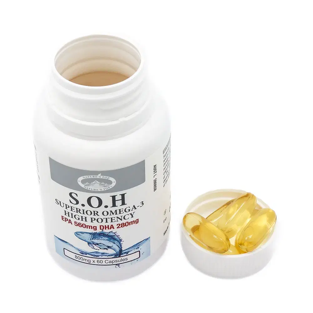 호주 네이쳐스탑 SOH 오메가 3 800mg 60캡슐 1박스(3병) 세트