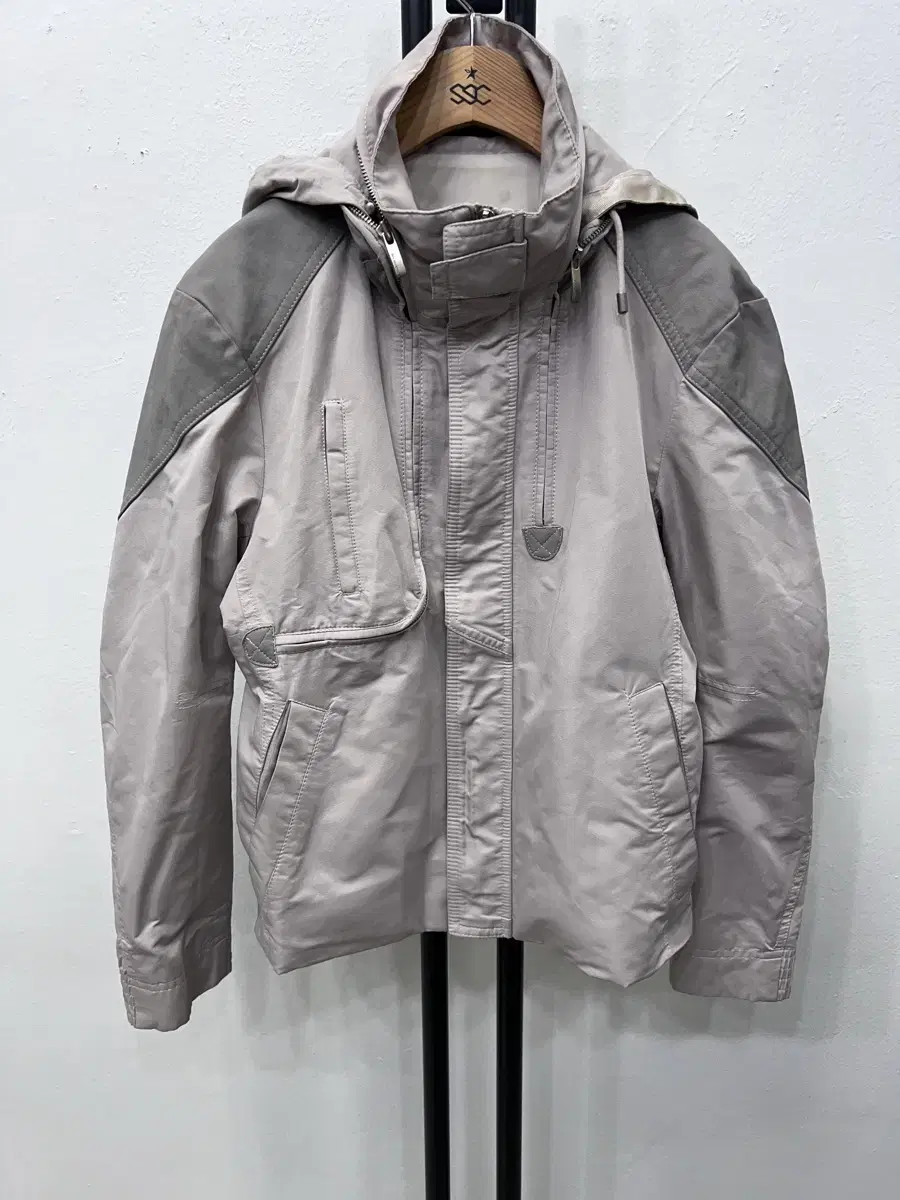 Genuine) Solid Homme Windbreaker Hooded Jacket 46