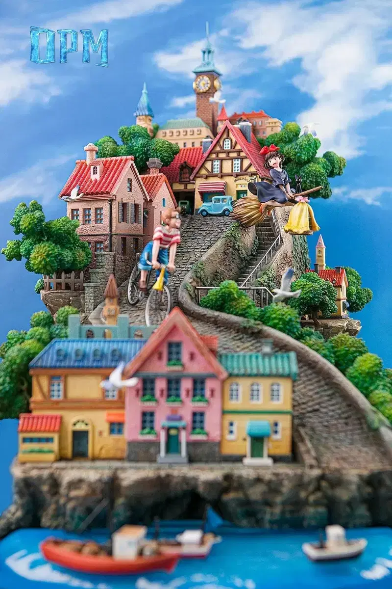 [New] OPM Ghibli Witch Courier Kiki Diorama Resin Statue