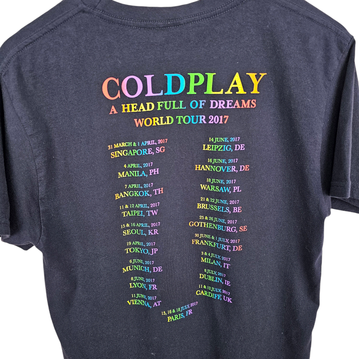 [S] Coldplay World Tour 2017 콜드플레이 티셔츠