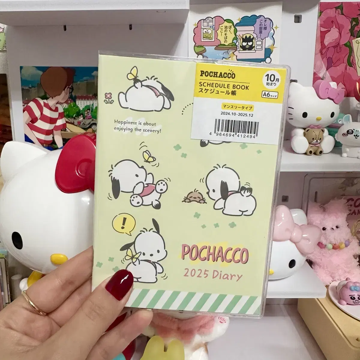 [Genuine Japan] Pochako Sanrio 2025 Diary Notepad