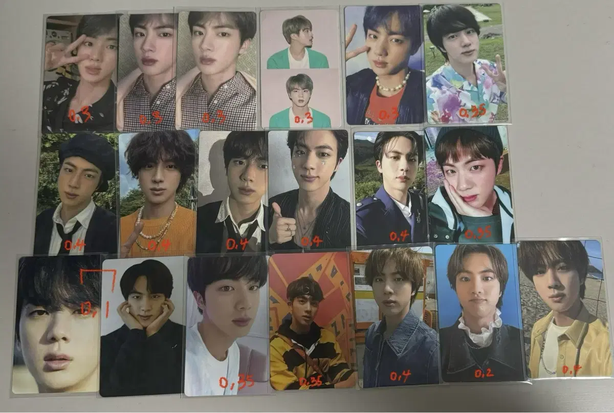 (Presentable) bts kim namjoon rm seok jin min yoongi suga j-hope jimin tae jungkook photo card