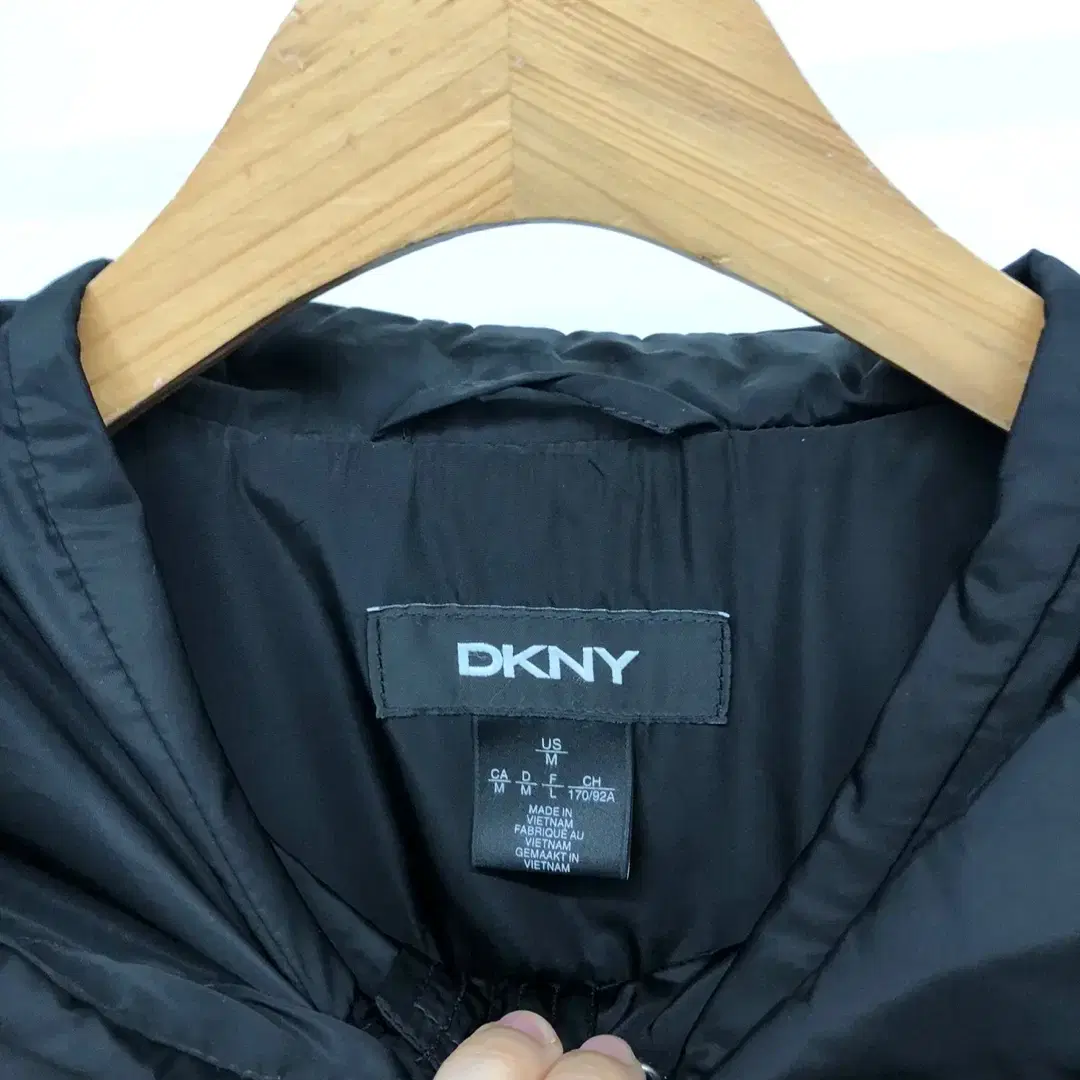 DKNY 스트링 후드 바람막이 야상 점퍼 여성 M