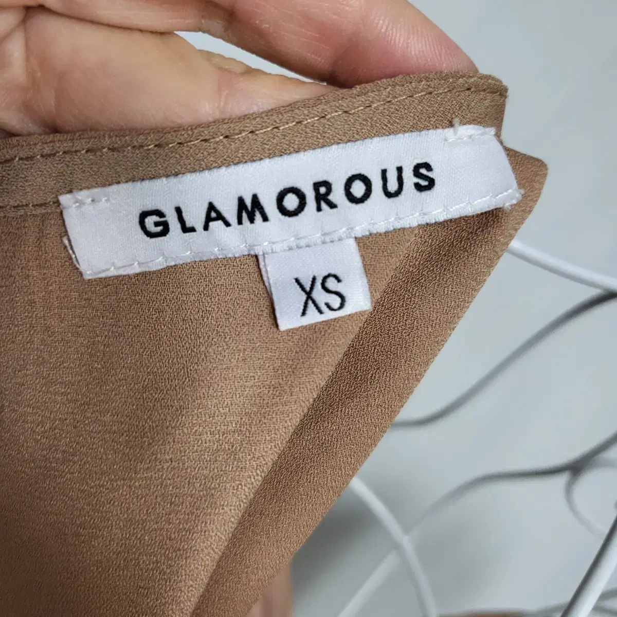 영국브랜드 Glamorous 베이지 점프수트 롬퍼 쇼츠