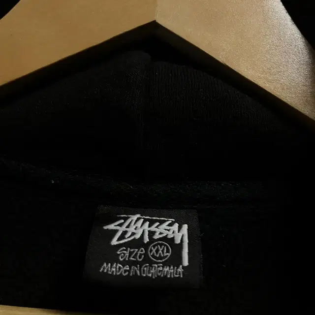 110 Stussy 스투시 플립 빅로고 기모 스웻 루즈핏 후드집업 정품