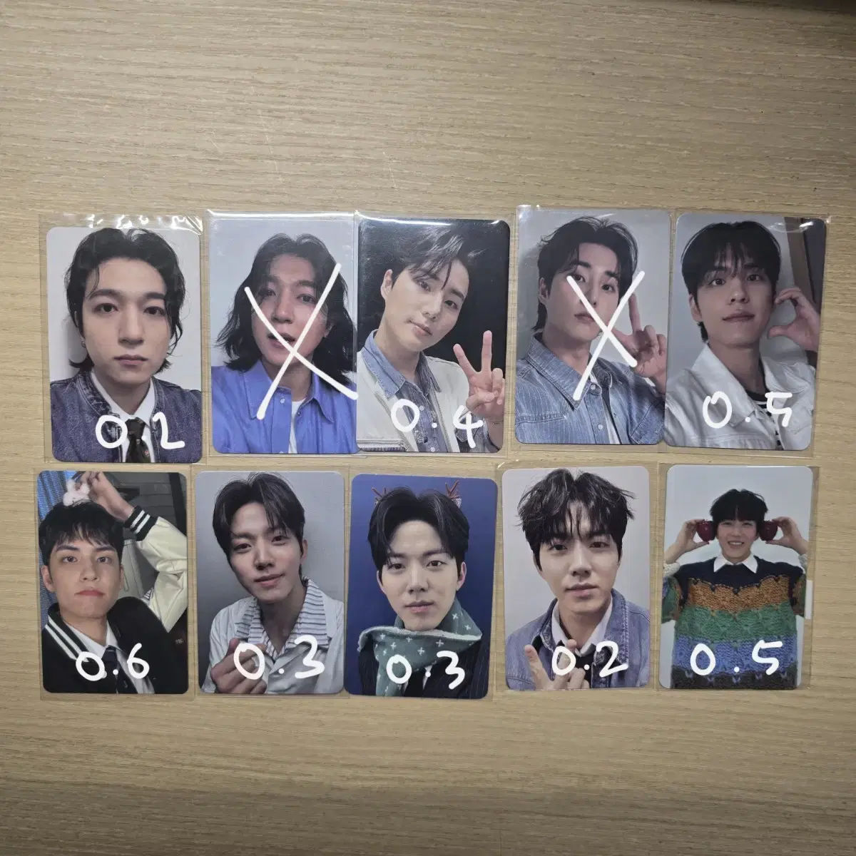 데이식스 포카 양도 입장포카 데니멀즈 팝업 벚꽃콘 단풍콘 팬미팅 클콘