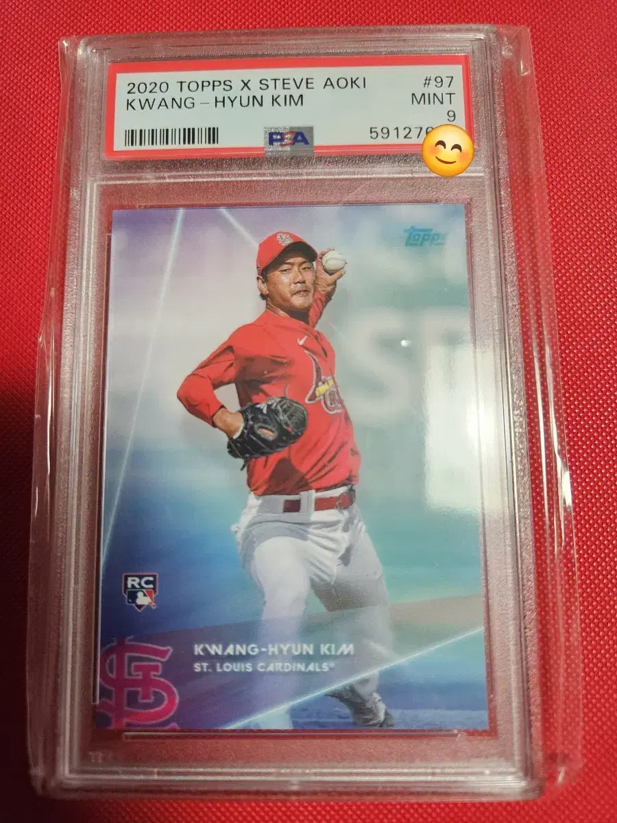 김광현 2020 Topps Steve Aoki RC PSA 9등급 카드