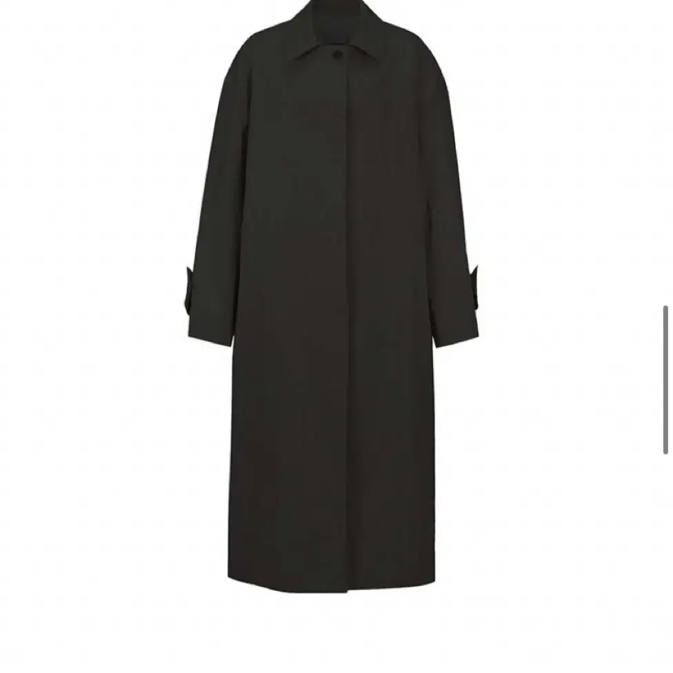 le917 PANELED COTTON TRENCH COAT [BLACK]